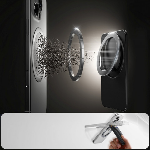 
Magnetinė piniginė 3 kortelėms, suderinama su „MagSafe“ - juoda
