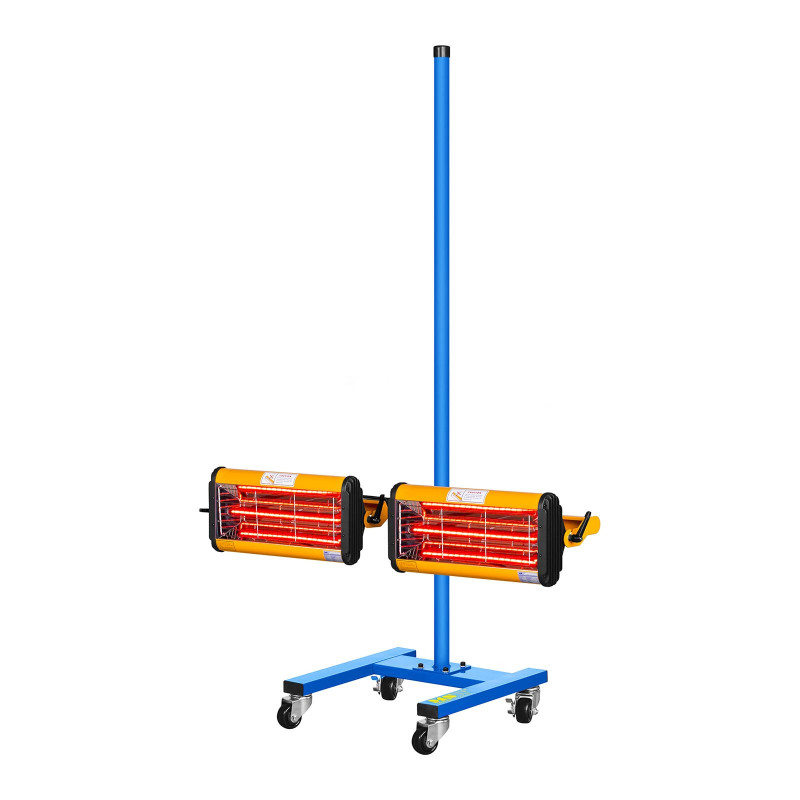 Dažų infraraudonųjų spindulių šilumos radiatorius dažams džiovinti ant stovo 2200W IR-DRYER2000.2