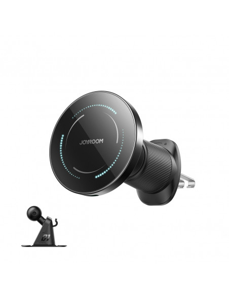 
„MagSafe“ belaidis telefono įkroviklis automobilyje, montuojamas ant prietaisų skydelio – juodas
