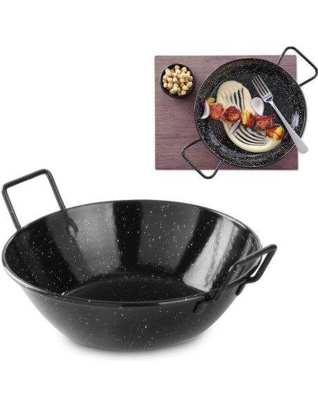 Giliai emaliuotas paeljos dubuo skm. 205x(H)57mm Hendi 622841 Giliai emaliuotas paeljos dubuo skm. 205x(H)57mm Hendi 622841