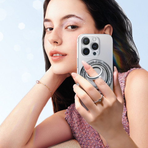 
Magnetinis telefono žiedo laikiklis - juodas
