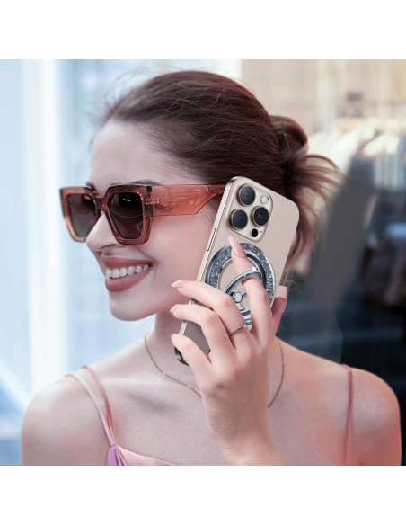 
Magnetinis telefono žiedo laikiklis - juodas
