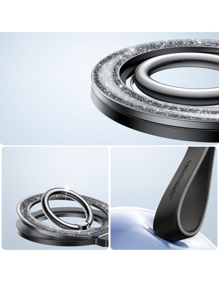 
Magnetinis telefono žiedo laikiklis - juodas
