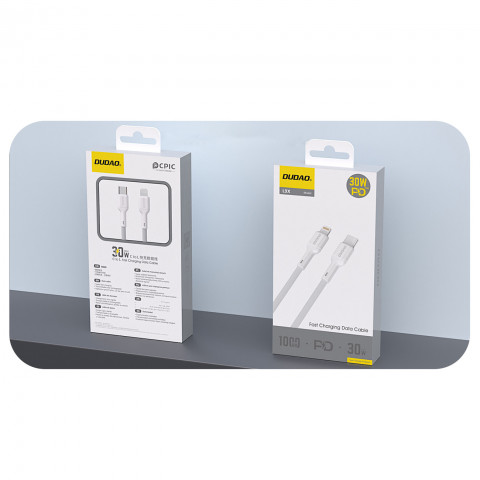 
USB-C – iPhone Lightning 30W 1m laidas – baltas
