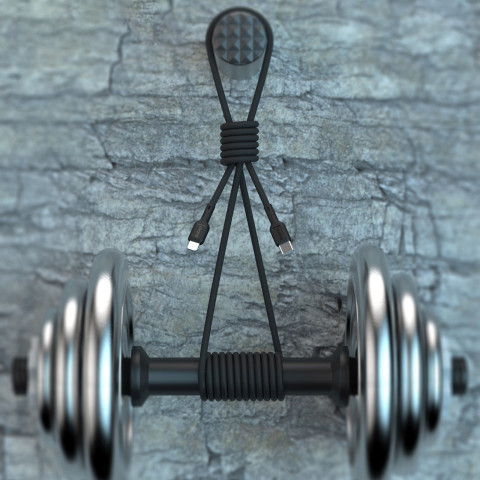 
USB-C – iPhone Lightning 30W 2m laidas – juodas
