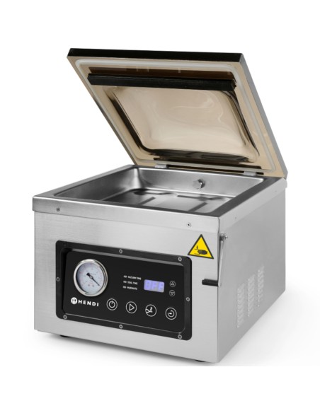 Kamerinė vakuuminio pakavimo mašina su alyvos siurbliu 300mm 950W PROFI LINE 300 Hendi 201435 Kamerinė vakuuminio pakavimo mašina su alyvos siurbliu 300mm 950W PROFI LINE 300 Hendi 201435