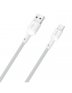 
USB-A - USB-C 5A 1 m kabelis - baltas
