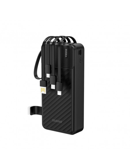 
K11 Pro 20000mAh išorinė baterija su integruotais laidais – juoda
