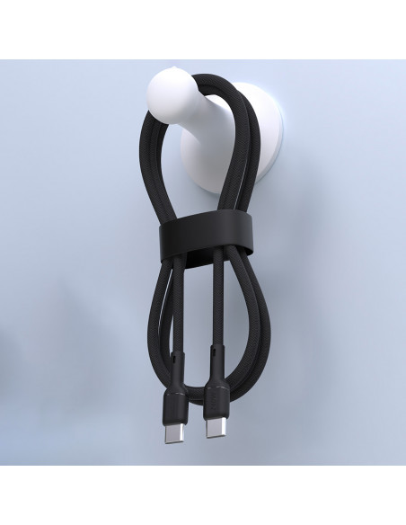 
USB-C PD 240W 1,2 m laidas – juodas
