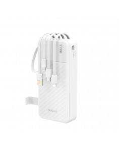 
K11 Pro 20000mAh išorinė baterija su integruotais laidais – balta
