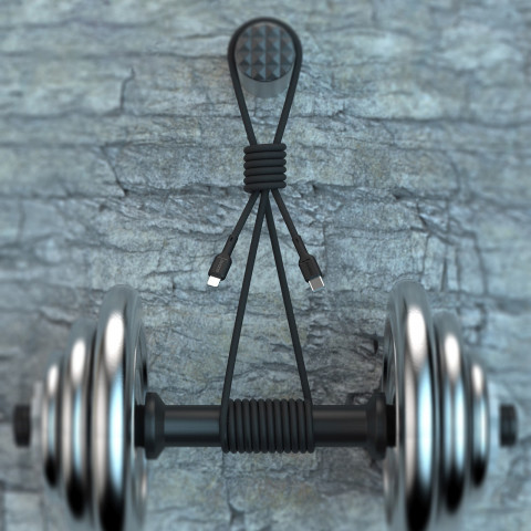 
USB-C PD 240W 2m kabelis – juodas
