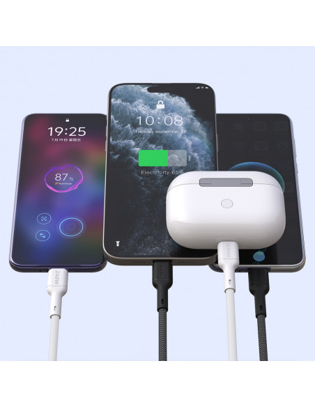 
USB-C PD 240W 2m kabelis – juodas
