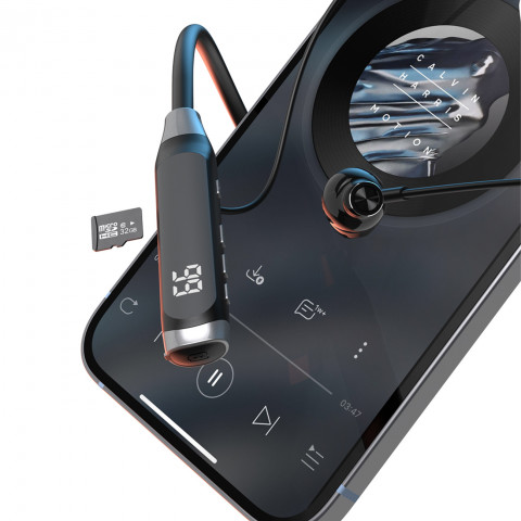 
„U5 Max“ belaidės „Bluetooth“ ausinės su kaklo lankeliu – juodos
