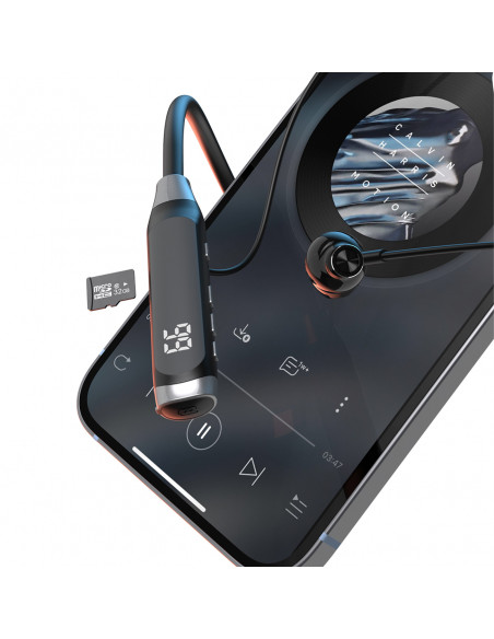 
„U5 Max“ belaidės „Bluetooth“ ausinės su kaklo lankeliu – juodos
