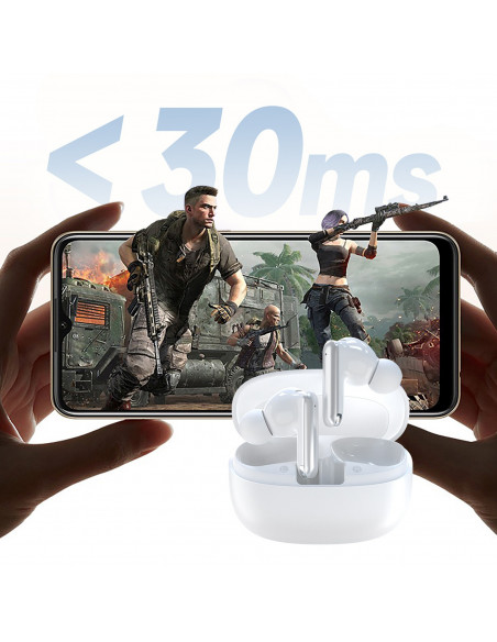 
U21 TWS ANC ENC belaidės „Bluetooth“ ausinės – baltos
