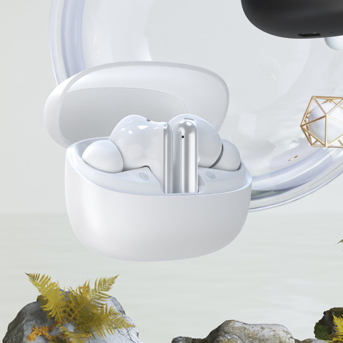 
U21 TWS ANC ENC belaidės „Bluetooth“ ausinės – baltos
