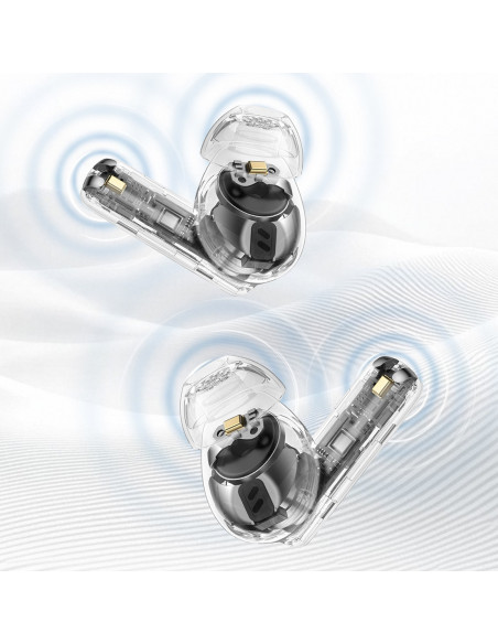 
U21 TWS ANC ENC belaidės „Bluetooth“ ausinės – juodos
