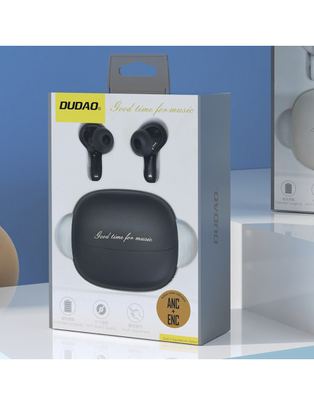 
U21 TWS ANC ENC belaidės „Bluetooth“ ausinės – juodos
