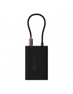 
8in1 šakotuvo adapteris HDMI DisplayPort VGA USB-A USB-C - pilkas
