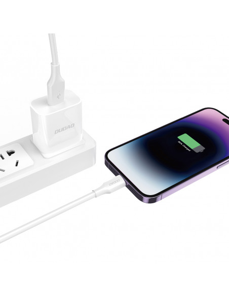 
USB-A - iPhone Lightning 6A laidas 1.2m - baltas
