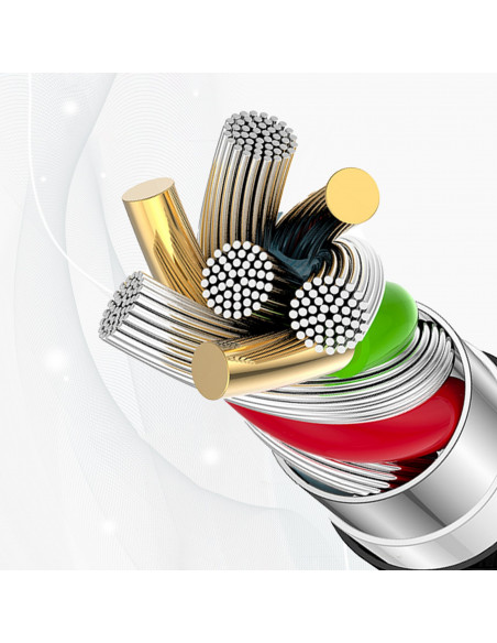 
USB-C 65W 1m kabelis – baltas
