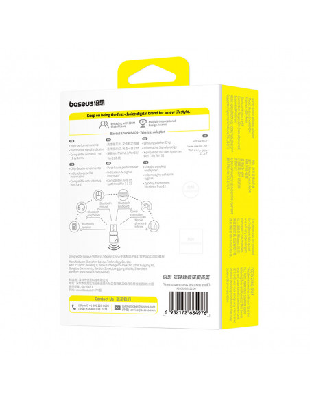 
„Bluetooth 5.4“ adapteris 5 įrenginiams, 20 m
