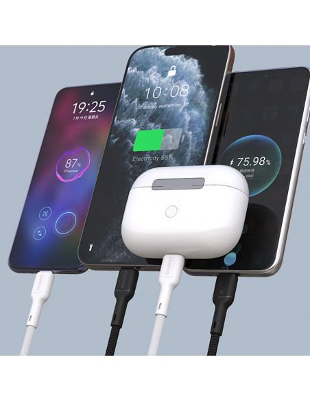 
USB-C 65W 1m kabelis – juodas
