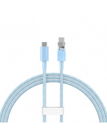 
„Explorer“ laidas su temperatūros jutikliu USB-C 100W 1m – mėlynas
