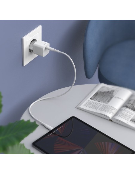 Sieninis įkroviklis 20W USB Type C baltas Sieninis įkroviklis 20W USB Type C baltas