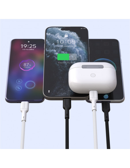 
USB-C – iPhone Lightning 30W 1m laidas – juodas
