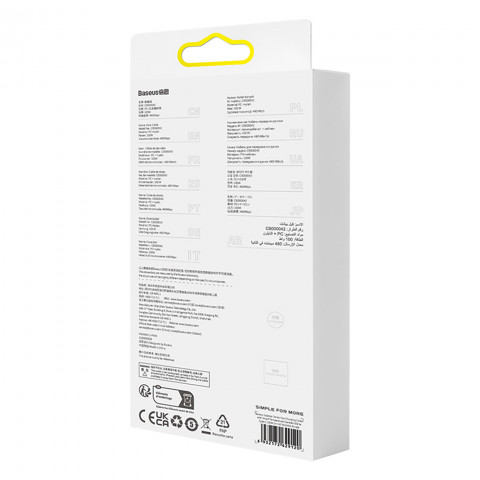 
„Explorer“ laidas su temperatūros jutikliu USB-A USB-C 100W 1m – violetinis
