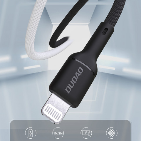 
USB-C – iPhone Lightning 30W 2m laidas – juodas
