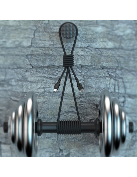 
USB-C – iPhone Lightning 30W 2m laidas – juodas
