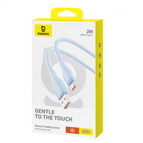 
Pudding USB-A USB-C 100W 2m kabelis – mėlynas
