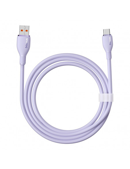 
Pudding USB-A USB-C 100W 2m kabelis – violetinis
