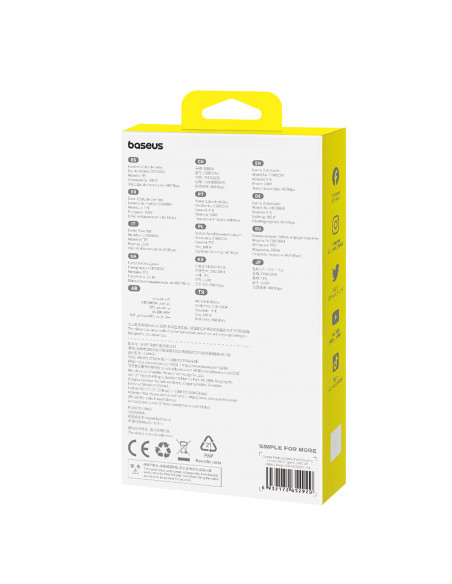 
Pudding USB-A USB-C 100W 2m kabelis – violetinis
