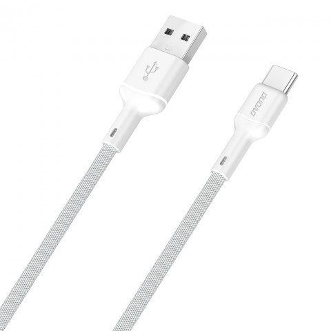 
USB-A - USB-C 5A 1 m kabelis - baltas
