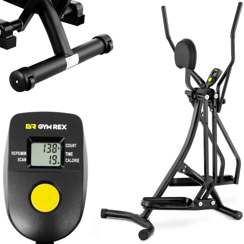 Cross trainer elipsinis treniruoklis su ekranu iki 120 kg Cross trainer elipsinis treniruoklis su ekranu iki 120 kg