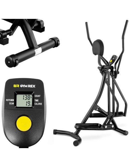 Cross trainer elipsinis treniruoklis su ekranu iki 120 kg