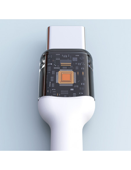 
USB-C PD 240W 2m laidas – baltas
