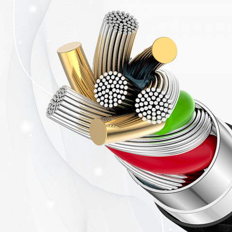 
USB-C PD 240W 2m laidas – baltas
