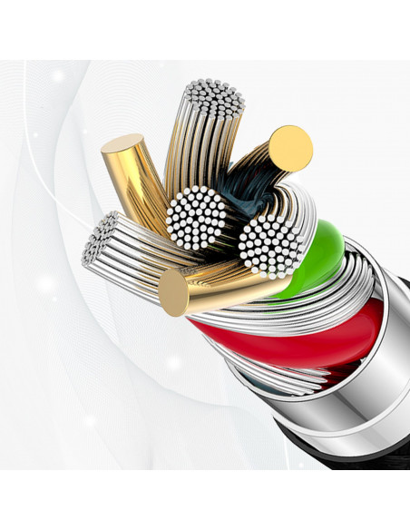 
USB-C PD 240W 2m kabelis – juodas
