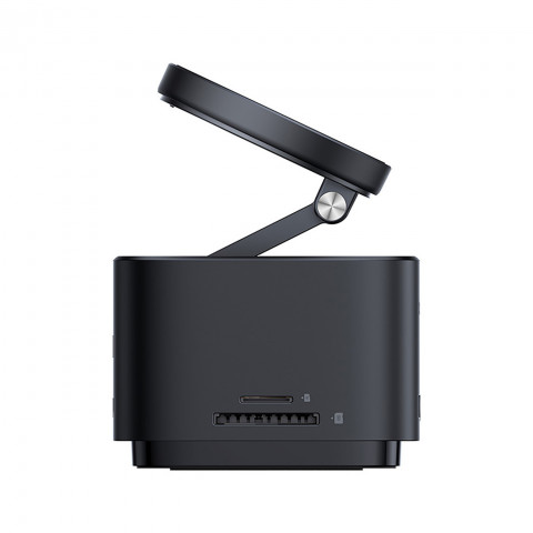 
7in1 šakotuvas su belaidžiu įkrovikliu HDMI USB-A USB-C SD TF MagSafe 15W - juodas
