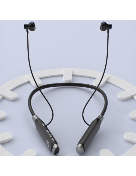 
„U5 Max“ belaidės „Bluetooth“ ausinės su kaklo lankeliu – juodos
