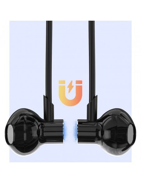 
„U5 Max“ belaidės „Bluetooth“ ausinės su kaklo lankeliu – juodos
