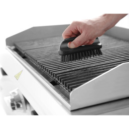 Šepetys grilio griliui BBQ trumpas su plieniniais šereliais 150x55 mm - Hendi 525562
