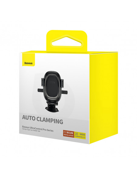 
Automobilinis laikiklis su siurbtuku ir grotelių kabliuku 5,4–7,2 colio telefonams
