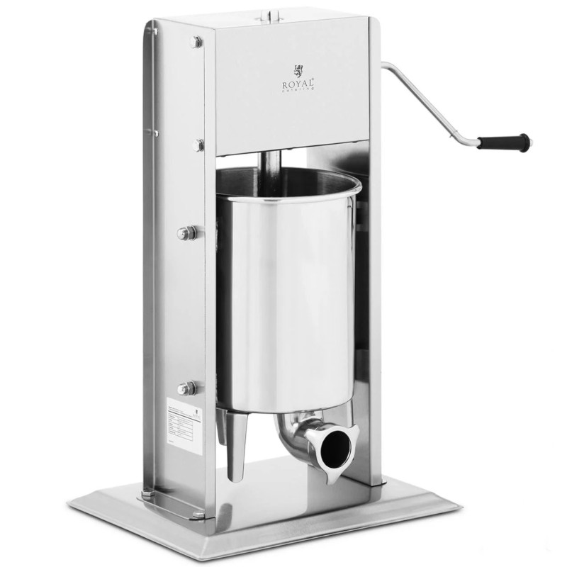 Stuffer filler vertikalus rankinis dešrų purkštuvas 10 l + 4 piltuvėliai