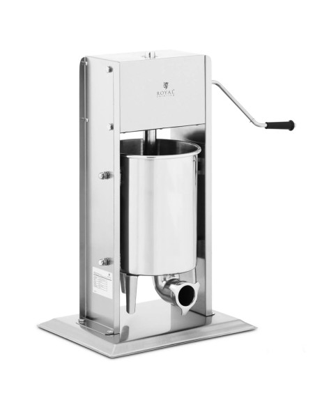 Stuffer filler vertikalus rankinis dešrų purkštuvas 10 l + 4 piltuvėliai