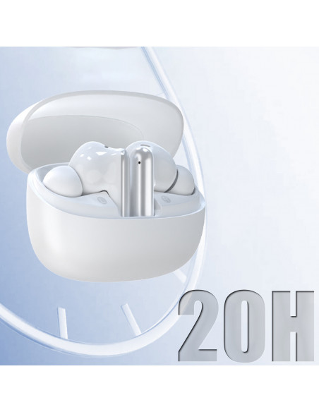 
U21 TWS ANC ENC belaidės „Bluetooth“ ausinės – baltos
